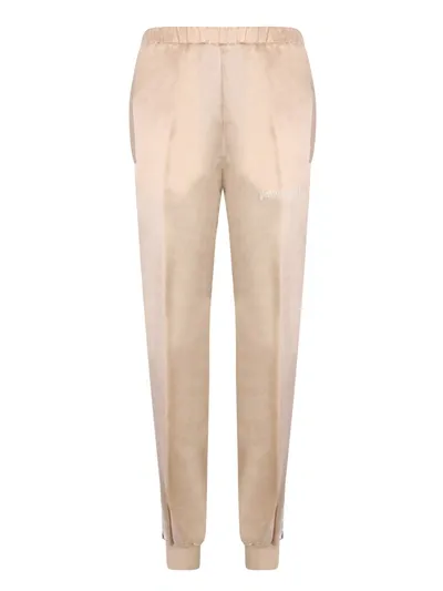 Palm Angels Elastic Waist Jogging Pants In White