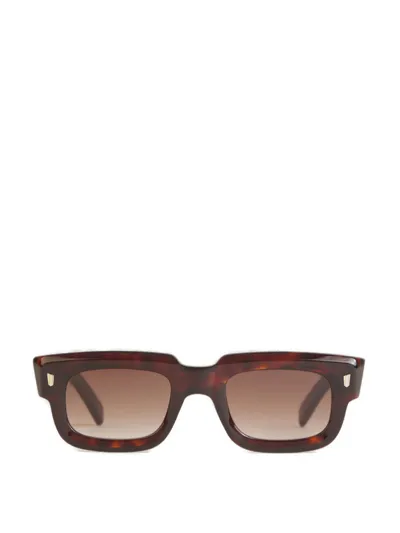 Cutler And Gross Rectangular Frame Sunglasses In Brown