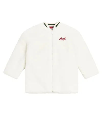 Kenzo Kids' Limited Edition Faux-fur Jacket In White