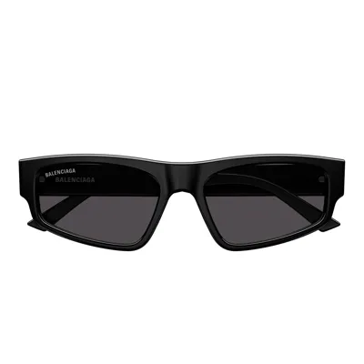 Balenciaga Eyewear Rectangle Frame Sunglasses In Black