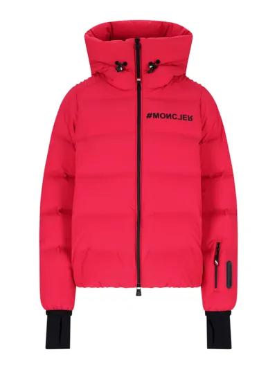 Moncler Grenoble Suisses Padded Down Jacket In Red