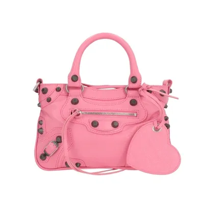 Balenciaga Cagole Small Bag In Pink & Purple