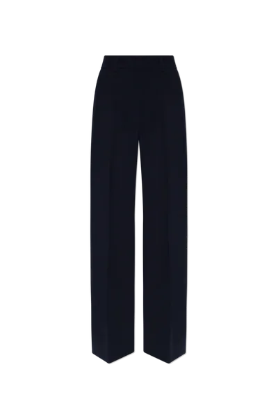 Off-white Wool Pleat-front Trousers In New