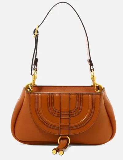 Chloé "marcie" Shoulder Bag In Brown