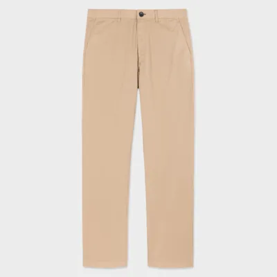 Ps By Paul Smith Ps Paul Smith Mens Tapered Fit Stitched Chino In Browns