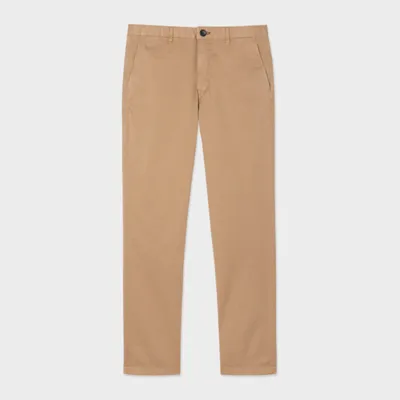 Ps By Paul Smith Mens Slim Fit Stitched Chino In Tan