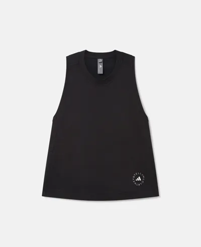 Stella Mccartney Logo Tank Top In Black