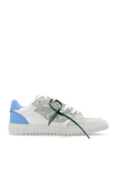 Off-white 5.0 Off Court Tricolored Low-top Sneakers In White Light Blue