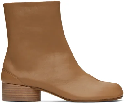 Maison Margiela Tabi Ankle Boots In Brown