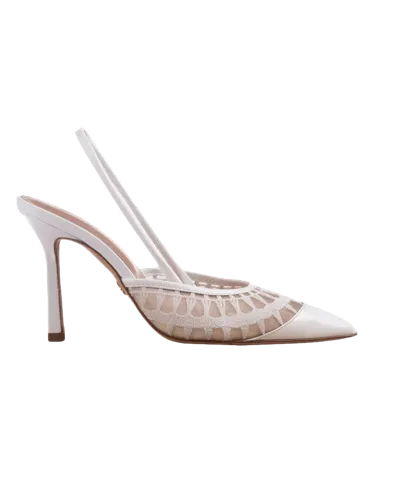 Atana Lace Sling 95 White Patent