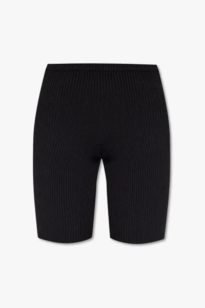 Dsquared2 Elastic Waistband Ribbed Cropped Leggings In New