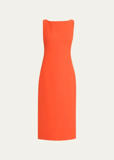 Brandon Maxwell Exclusive Midi Dress In Orange