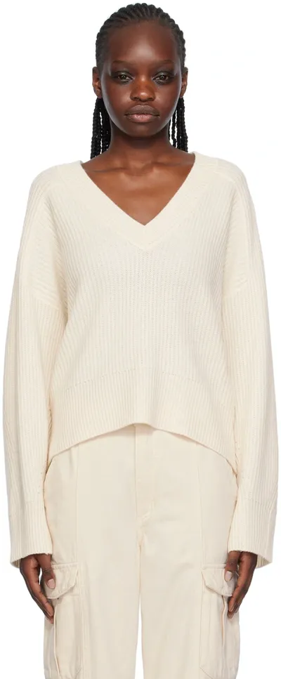 Rag & Bone Off-white Pierce Sweater In Ivory