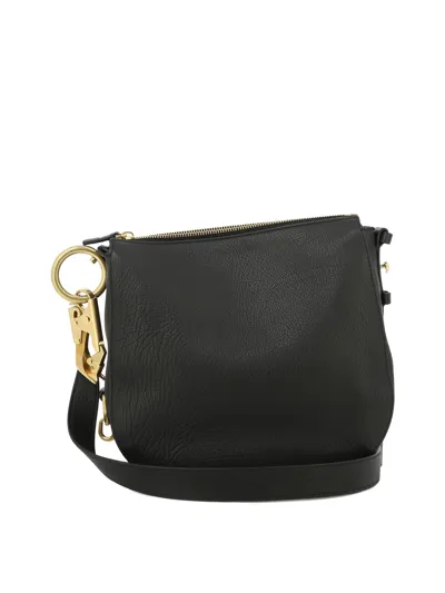 Burberry Small Knight Zipped Shoulder Bag In Black