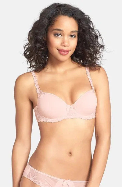 Simone Perele Andora 3d Spacer T-shirt Bra In Peau Rose