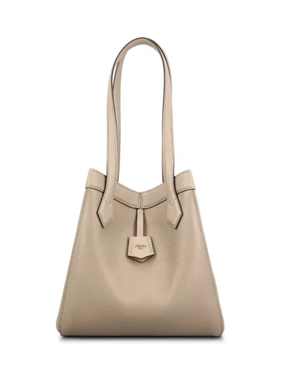 Fendi Origami Medium Bag In Grey