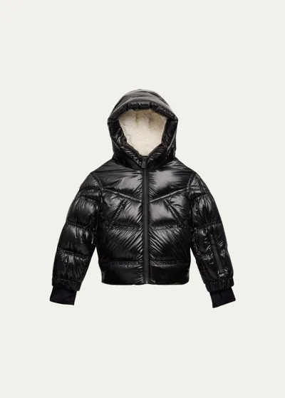 Moncler Kids' Veste De Ski Vernayaz In Black