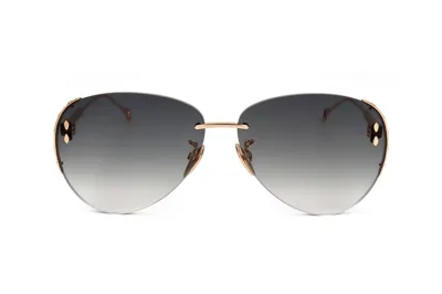 Isabel Marant Pilot Frame Sunglasses In Gold