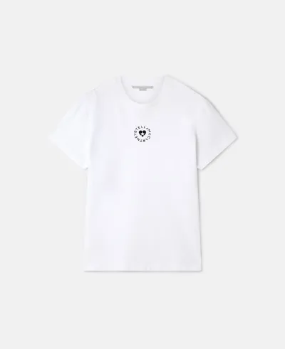 Stella Mccartney Lovestruck Logo T-shirt In White