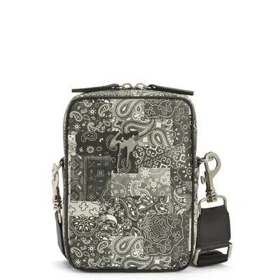 Giuseppe Zanotti Paisley-print Leather Wallet In Black