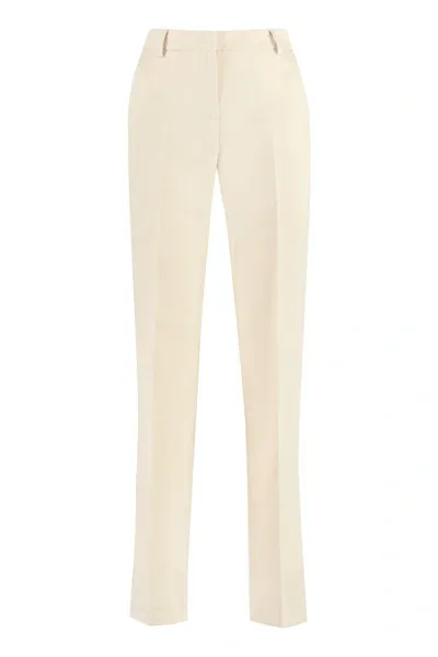 Pt01 Ambra Cotton-linen Trousers In Green