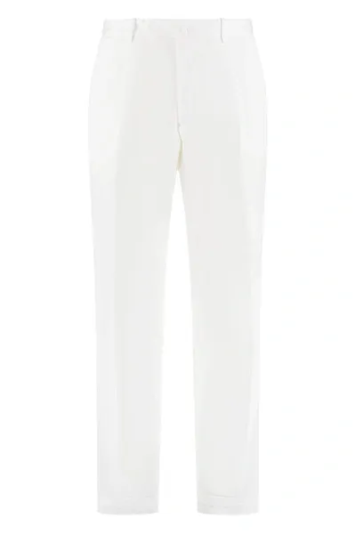 The (alphabet) The (pants) - Cotton Chino Trousers In White