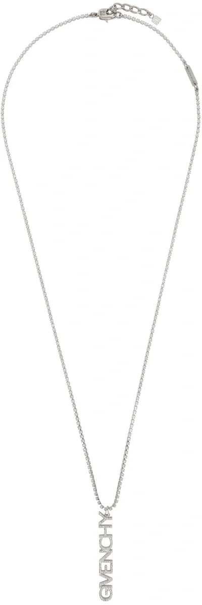 Givenchy Men's Necklace In Metal With Crystals In Silvery