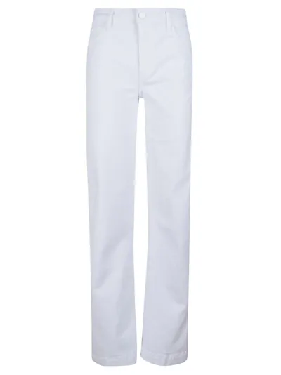 Paige Mid-rise Straight-leg Jeans In White