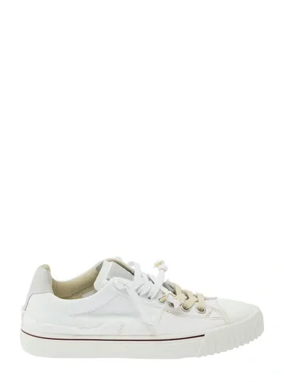 Maison Margiela White Lace-up Low-top Sneakers