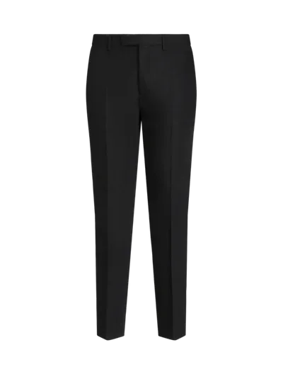 Etro Tailored Slim-cut Trousers In Black