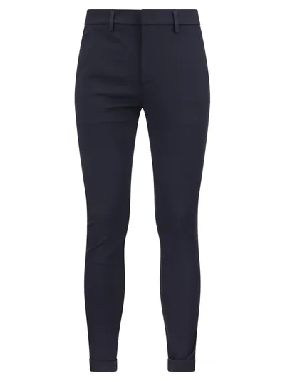 Dondup Gaubert - Slim-fit Gabardine Trousers In Blue