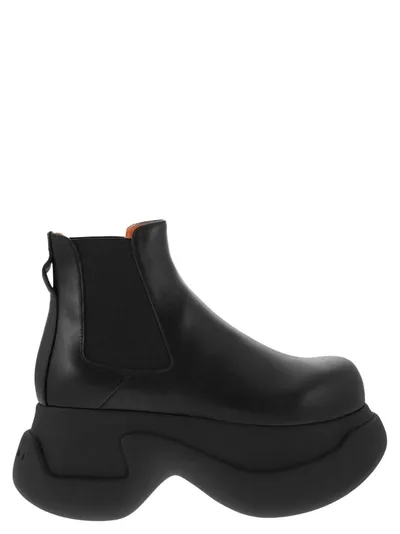 Marni Black Chunky Chelsea Boots