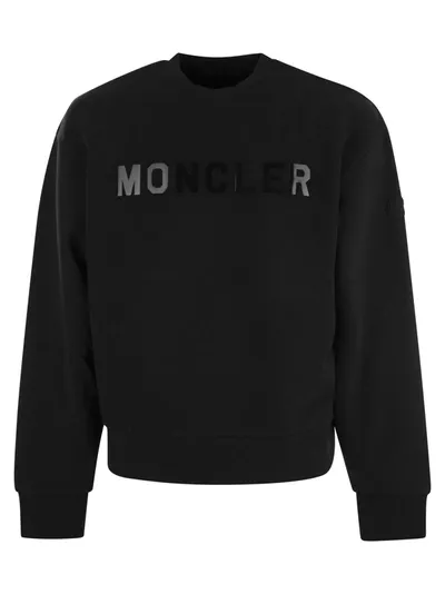 Moncler Logoed Sweatshirt In Black