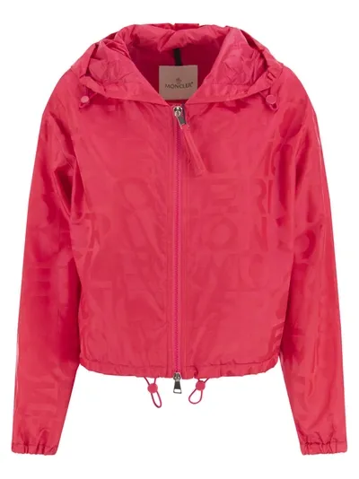 Moncler Vernant Hooded Jacket In Fuchsia