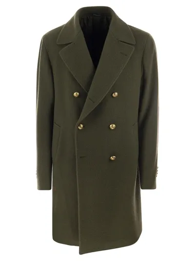 Tagliatore Arden - Double-breasted Wool Coat In Green