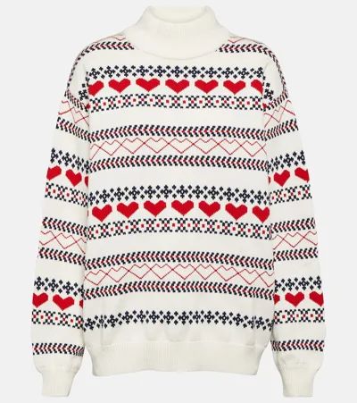 The Upside St Moritz Clementine Knit Crewneck Pullover In Novelty