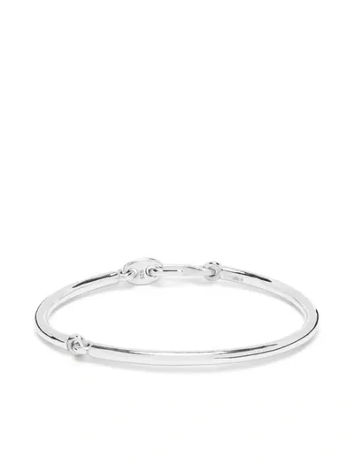 Maor Equinox Polished Bangle In Silver