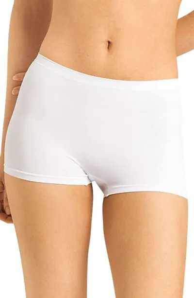 Hanro Touch Feel High Waist Boyshorts In White