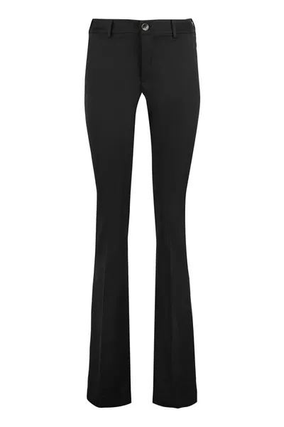 Pt01 Elsa Viscose Trousers In Black