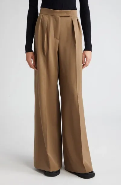 Max Mara Wide Leg Pants In Beige