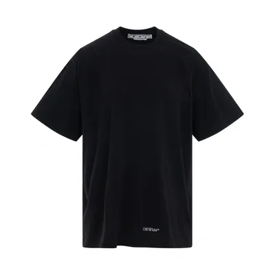 Off-white Scribble Diag Printed T-shirt In Black