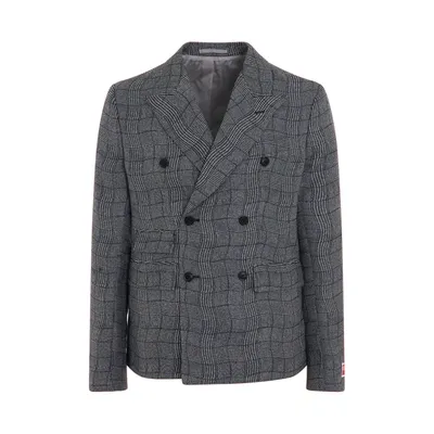 Kenzo Wavy Check Suit Jacket