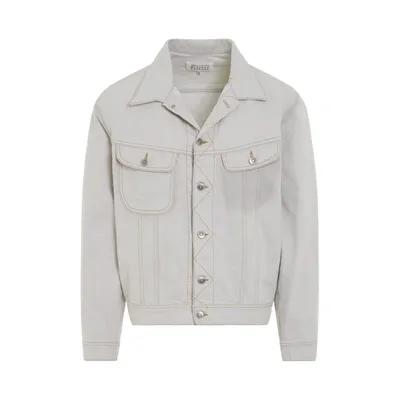 Maison Margiela Chalk Sevedge Denim Jacket In White