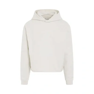 Maison Margiela Numeric Logo Hoodie In White