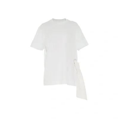 Givenchy Side Scarf T-shirt In White