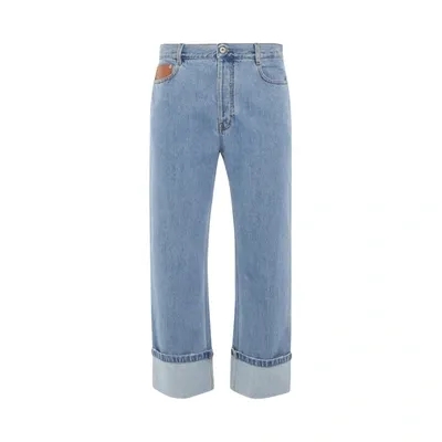 Loewe Fisherman Straight Jeans In Blue