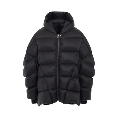 Rick Owens Black Jumbo Peter Down Jacket In 09 Black