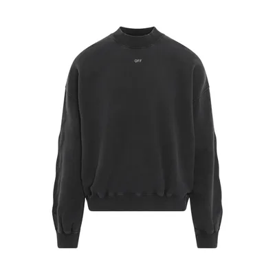 Off-white St Matthew Oversize Sweatshirt In Black