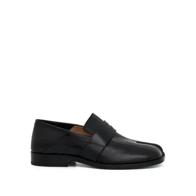 Maison Margiela Tabi Square-toe Penny Loafers In T8013 Black