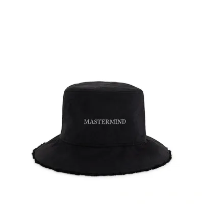 Mastermind Faux Fur & Suede Bucket Hat In Black